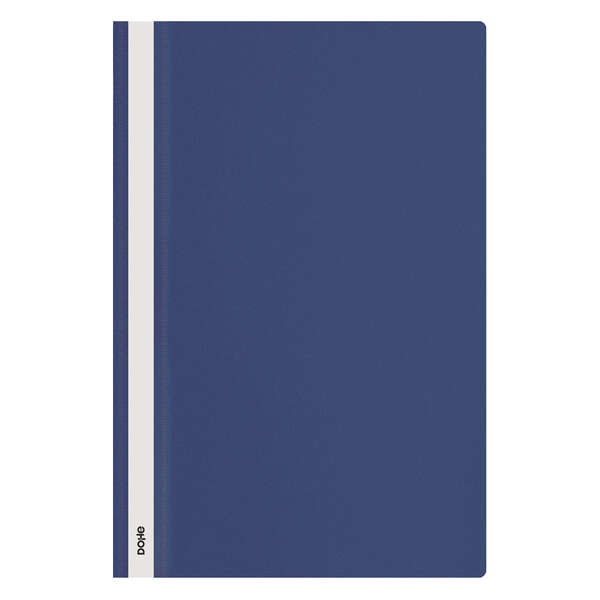 Dohe Dosier con Fastener - Tamaño Folio - Cubierta Transparente y Trasera Opaca - Fabricado en Polipropileno · Pack de 10 uds.