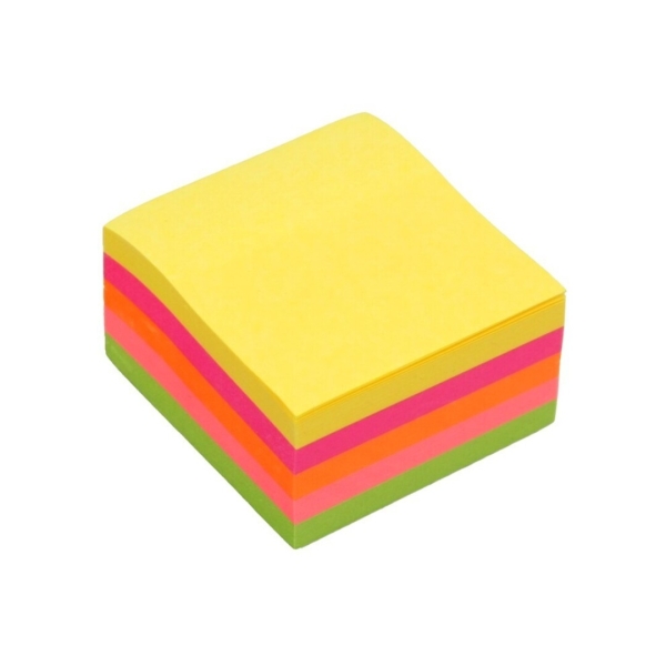 Bismark Taco de 250 Notas Adhesivas 50x50mm - 5 Colores Neon · Pack de 24 uds.