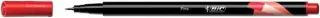 Bic Intensity Fine Rotulador de Punta Fina de 0.8mm - Trazo de 0.4mm - Tinta con Base de Agua - Color Rojo · Pack de 12 uds.