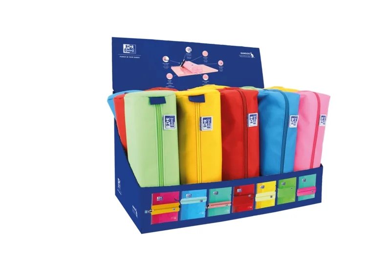 Oxford Kangoo Kids Expositor Rts 15 Unidades - Tamaño Compacto 40x25x24cm - Ideal para Organizar Material Escolar - Diseño Atractivo para Niños