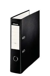 Esselte Archivador de Palanca - Formato A4 - Lomo 75mm - Capacidad para 500 Hojas - Color Negro
