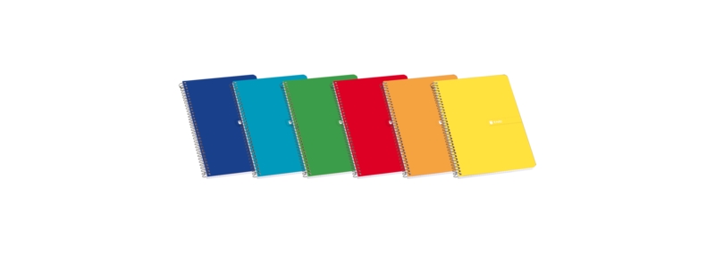 Enri Cuaderno Espiral Tapa Blanda 16º 4x4 80 Hojas - Tamaño Compacto - Papel de Alta Calidad - Ideal para Tomar Notas y Apuntes - Colores Surtidos · Pack de 10 uds.
