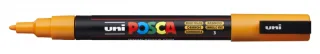 Posca PC-3M Marcador de Pintura - Punta Conica de Poliester 0.9-1.3mm - Tinta Base al Agua - Resistente a la Luz - No Permanente - Color Naranja Medio · Pack de 6 uds.