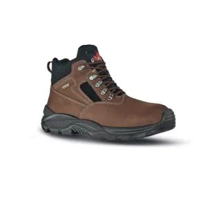 Upower Smash GTX S Botines de Seguridad Impermeables - Talla 38 - Transpirables, Puntal Composite, Antiperforacion, Suela Antideslizante, Proteccion S7S CI FO SR - Color Marron