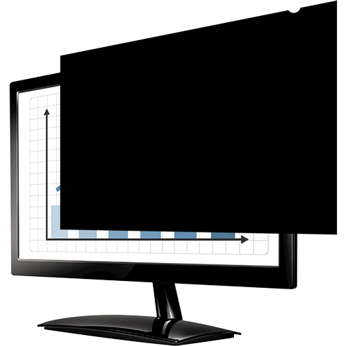Fellowes Privascreen Filtro de Privacidad para Pantallas Panoramicas hasta 22" - Relacion de Aspecto 16:10 - Reduce Reflejos - Previene Fatiga Visual - 47.31x29.53cm - Color Negro