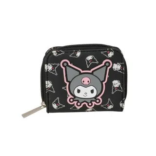 Safta Kuromi Monedero con Billetera - Cierre con Iman - Compartimento de Monedas - 0.10L - 110x20x95mm - Color Negro