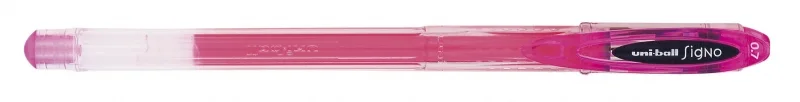 Uni-ball Signo UM-120 Boligrafo de Tinta Gel - Punta de Bola 0.7mm - Tinta Resistente al Agua y Luz - Color Rosa · Pack de 12 uds.