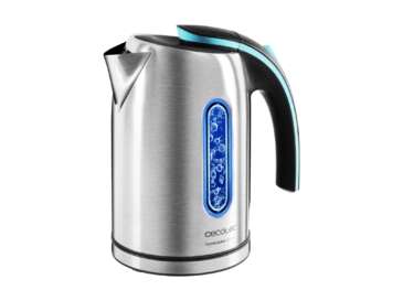 Cecotec ThermoSense 270 Steel Hervidor de Agua 2200W - Capacidad 1,7L - Acero Inoxidable - Libre de BPA - Filtro Antical - Base con Giro 360º - Doble Sistema de Seguridad