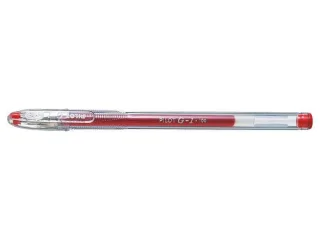 Pilot Boligrafo de Gel G1 - Recargable - Punta de Bola 0.5mm - Trazo 0.3mm - Cuerpo Transparente - Color Rojo · Pack de 12 uds.