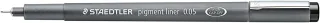 Staedtler Pigment Liner 308 Rotulador Calibrado - Trazo 0.05mm - Secado Rapido - Color Negro · Pack de 10 uds.