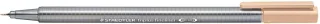 Staedtler Triplus Fineliner 334 Rotulador de Punta Fina - Trazo de 0.3mm - Tinta Base de Agua - Color Arena · Pack de 10 uds.