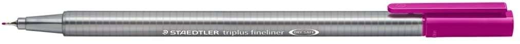 Staedtler Triplus Fineliner 334 Rotulador de Punta Fina - Trazo de 0.3mm - Tinta Base de Agua - Color Violeta Oscuro · Pack de 10 uds.