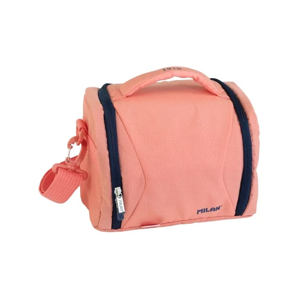 Milan Coleccion 430 Bolsa Isotermica Porta Alimentos 5L - Interior Aislante Termico - Apertura Total - Color Rosa