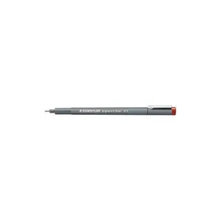 Staedtler Pigment Liner 308 Rotulador Calibrado - Trazo 0.5mm - Secado Rapido - Color Rojo · Pack de 10 uds.