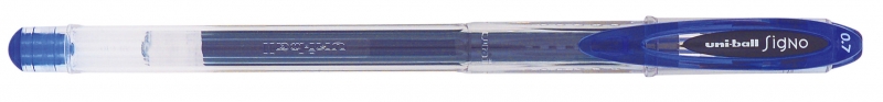 Uni-ball Signo UM-120 Boligrafo de Tinta Gel - Punta de Bola 0.7mm - Tinta Resistente al Agua y Luz - Color Azul · Pack de 12 uds.