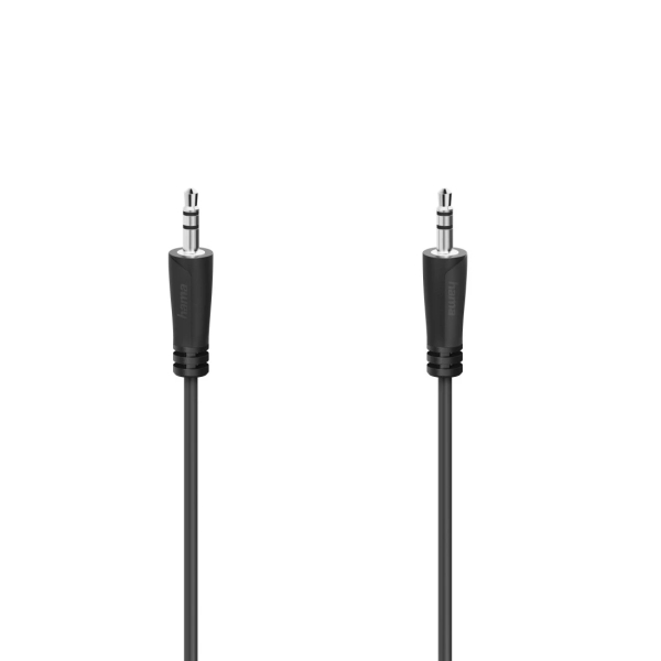 Hama Essential Cable de Audio - Longitud 3m- Estereo - Color Negro