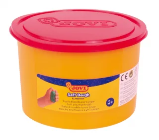 Jovi Soft Dough Blandiver Bote de Pasta de Modelaje 460gr - Blanda y Flexible - Facil de Amasar y Moldear - Ideal para Iniciacion al Modelaje - Color Rojo