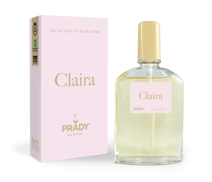 Prady Colonia de Mujer Claira - Frasco de 90 ml - Spray Pulverizador