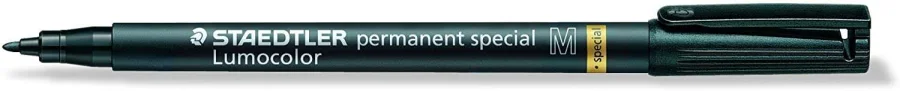 Staedtler Lumocolor Permanent Special 319 Rotulador Permanente - Punta de 1mm Aprox - Secado Rapido - Resistente a la Luminosidad - Color Negro · Pack de 10 uds.