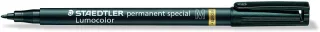 Staedtler Lumocolor Permanent Special 319 Rotulador Permanente - Punta de 1mm Aprox - Secado Rapido - Resistente a la Luminosidad - Color Negro · Pack de 10 uds.