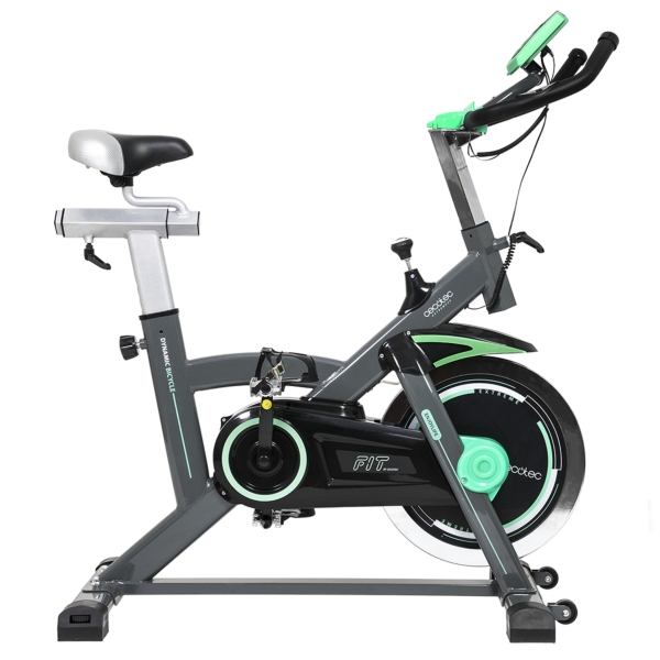 Cecotec Extreme 20 X Bicicleta Estatica con Volante de 20kg - Bajo Ruido - Resistencia Variable - LCD Multifuncion - Freno de Emergencia - Calapies - Sillin Acolchado Ajustable - Color Gris