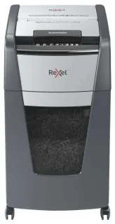 Rexel Optimum Autofeed 225M Destructora Automatica Microcorte P-5 - Autoalimentacion 225 Hojas y Manual 8 Hojas - Capacidad de la Papelera 60L - Color Gris/Plata