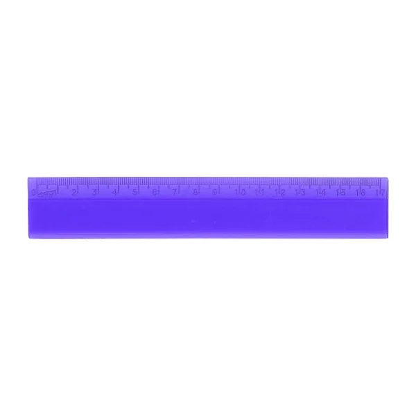 Safta Regla de 17cm - Plastico Transparente - Graduada - Color Aleatorio