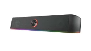 Trust GXT 619 Thorne Barra de Sonido Gaming 12W - Iluminacion RGB - Jack 3.5mm - Control de Volumen - Color Negro