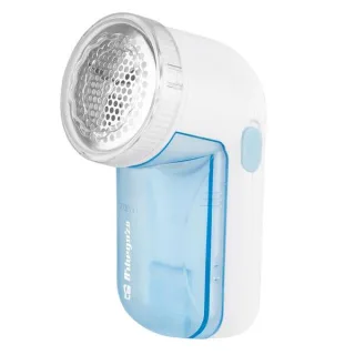 Orbegozo QP 6400 Quita Pelusas Compacto - Seguro - Eficiente - Acero Inoxidable - Recipiente Desmontable - Diametro 5cm - Pilas Aa - Ergonomico - Incluye Escobilla - Practico - Manten tu Rop