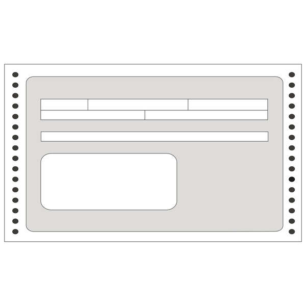 Apli Formulario Recibos en Continuo 240mm x 4' - 1500 U - Impresion de Alta Calidad - Papel Autocopiativo - Facil Separacion Blanco