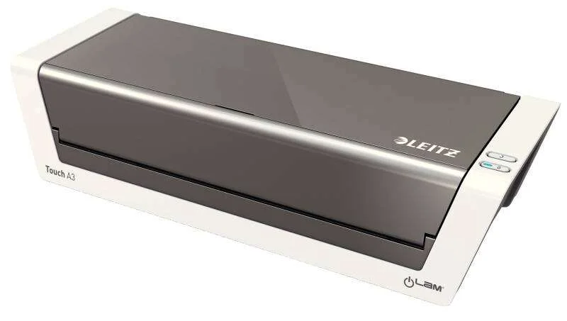 Leitz Plastificadora A3 Ilam Touch 2 - Sensor Inteligente - Alta Velocidad (1.000 Mm/Min) - Blanco Brillante / Antracita - Tecnologia de Sensor Inteligente - Grosor de 80 a 250 Micras - Kit de Iniciacion Gratuito - Certificacion Gs