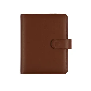 Finocam Open Leo Agenda Organizador en Catalan - Anual 2026 - Formato 500 - 165x43x210mm - 1 Dia por Pagina - Color Marron