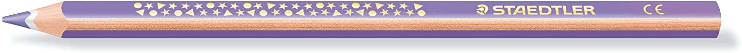 Staedtler Jumbo Noris 128 Lapiz Triangular de Color - Mina de 4mm - Resistencia a la Rotura - Diseño Ergonomico - Color Violeta · Pack de 12 uds.