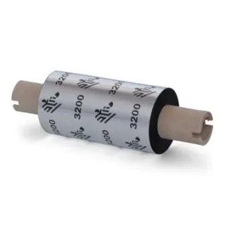 Zebra ZipShip 3200 Pack de 12 Cintas de Transferencia Termica Original - Cintas de mezcla Cera/Resina - Nucleo 12.7mm, Ancho 64mm, Longitud 74m