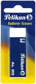 Pelikan Goma de Borrar AL20 para Lapiz - Apta para Todas las Superficies - sin Latex - Libre de Ftalatos · Pack de 20 uds.
