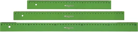 Faber-Castell Regla Tecnica Recta 40cm - Color Verde Transparente