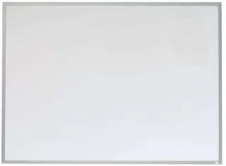 Nobo Pizarra Blanca Magnetica Pequeña con Marco de Aluminio 585x430mm - Borrado en Seco - Almohadillas Adhesivas - Ideal para Oficinas y Espacios Familiares - Incluye Rotuladores, Imanes y B