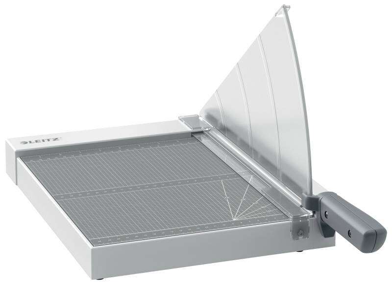 Leitz Precision Home A4 Guillotina de Papel A4 - Corta hasta 8 Hojas - Cuchilla de Acero Inoxidable Templado - Compacta y Ligera - Color Gris Antracita