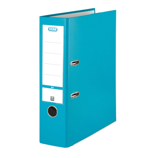 Elba Archivador Palanca Rado Top A4 - Resistente y Duradero - Capacidad para 80mm de Documentos - Diseño Moderno y Elegante - Color Tuequesa