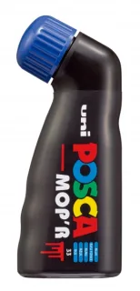 Posca PCM-22 Marcador de Pintura - Punta Redondeada de Gomaespuma 3-19mm - Tinta Base al Agua - Multi Efectos - Resistente a la Luz - Color Azul