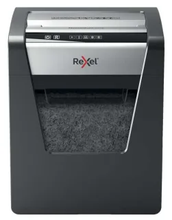 Rexel Momentum X415 Destructora de Papel Manual Corte en Confeti P-4 - Destruye hasta 15 Hojas a la Vez - Capacidad de la Papelera 23L - Color Gris