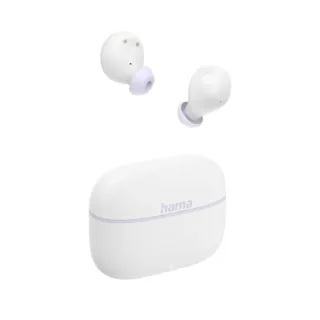 Hama Freedom Buddy II Auriculares con Microfono Omnidireccional - Bluetooth - Rango 10m - Asistente de Voz - Carga por USB-C - Color Blanco
