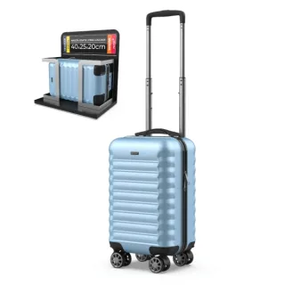 Numada Upfly Underseat 16" XXS Maleta de Mano - 20 Litros - 4 Ruedas 360º Desmontables - Mango Telescopico - Cierre con Combinacion de 3 Digitos - Cremallera con Doble Tirador - Color Azul C