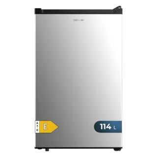 Cecotec Bolero CoolMarket TT 114 L Inox Mini Frigorifico - Capacidad 114L - Luz LED - Temperatura Regulable - 50.6x55.1x83.6cm - Color Acero