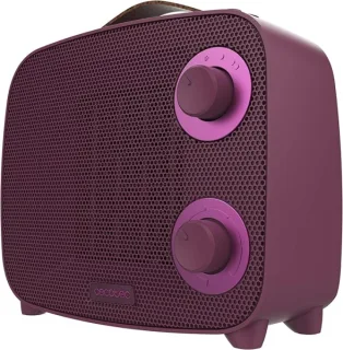 Cecotec ReadyWarm 1500 Ceramic Pink Aura Calefactor Ceramico - 1500W - Cobertura hasta 15 M² - Termostato Regulable - 3 Modos de Uso - Estilo Moderno - Triple Sistema de Seguridad - Color Ro
