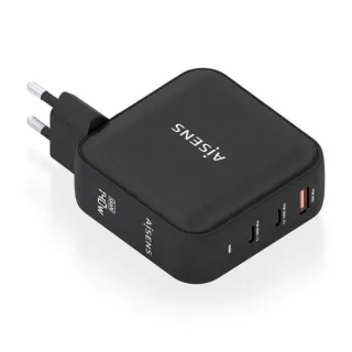 Aisens Cargador GAN 140W - 2xUSB-C PD3.1 QC4.0 - 1xUSB-A QC3.0