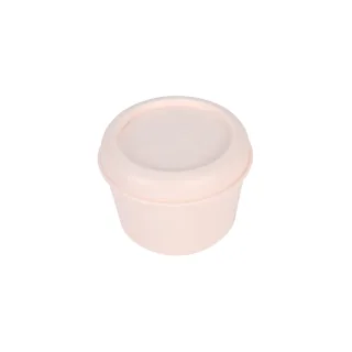 Milan 460 Since 1918 Fiambrera Hermetica Redonda de 0.25L - Libre de BPA - Tapa de Rosca - Apto para Microondas, Lavavajillas y Congelador - 10x7cm - Color Beige