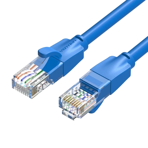 Vention Cable de Red Cat.6 UTP - Longitud 10m - Velocidad hasta 1Gbps - 26AWG - Cubierta de PVC - Color Azul