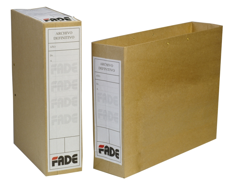 Fade Bolsa de Archivo Definitivo - Formato Folio - Lomo de 80mm - Cinta para Cerrar - Carton Kraft Microcanal - Etiquetas Adhesivas - Color Marron · Pack de 100 uds.