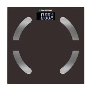 Blaupunkt BP5009 Bascula de Bano Digital Extraplana - 180kg con Vidrio Templado - Sensores de Alta Precision - Pantalla LCD con Indicador de Temperatura Ambiente - Activacion Automatica - Co